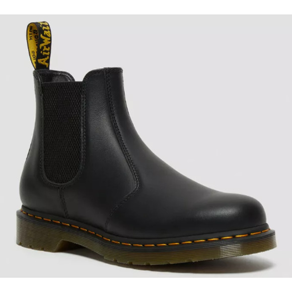 DR. MARTENS 2976 NAPPA LEATHER CHELSEA BOOTS Black Size 8 - Picture 1 of 10